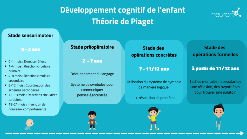 Stades de développement cognitif de l'enfant - Théorie de Piaget